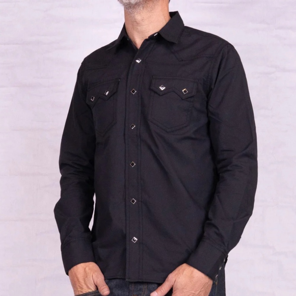 Sawtooth Shirt Black Diamond Japan Selvage Shirting
